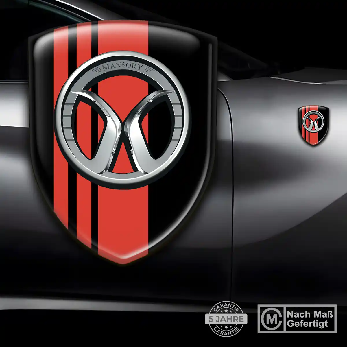 Mansory Aufkleber 3D Gel Emblem Premium-Edition