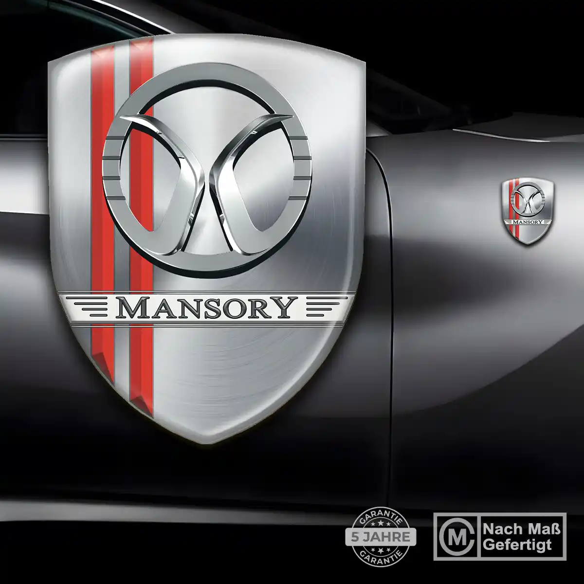 Mansory Aufkleber 3D Gel Emblem Tuningfahrzeug