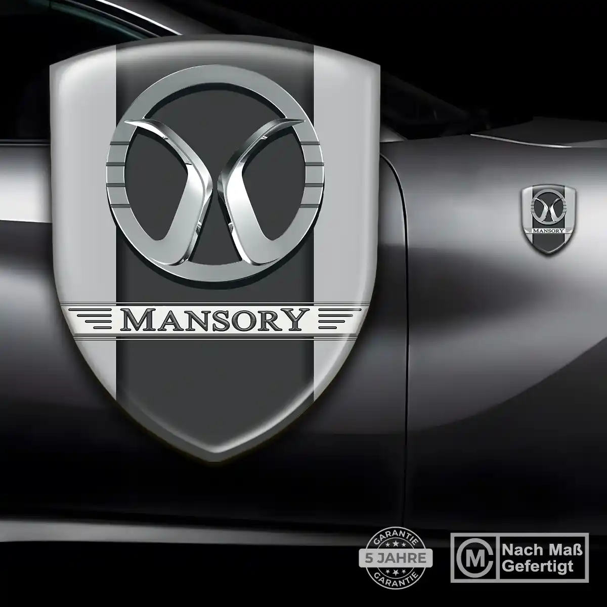 Mansory Aufkleber 3D Gel Embleme Auto Elegantes Design