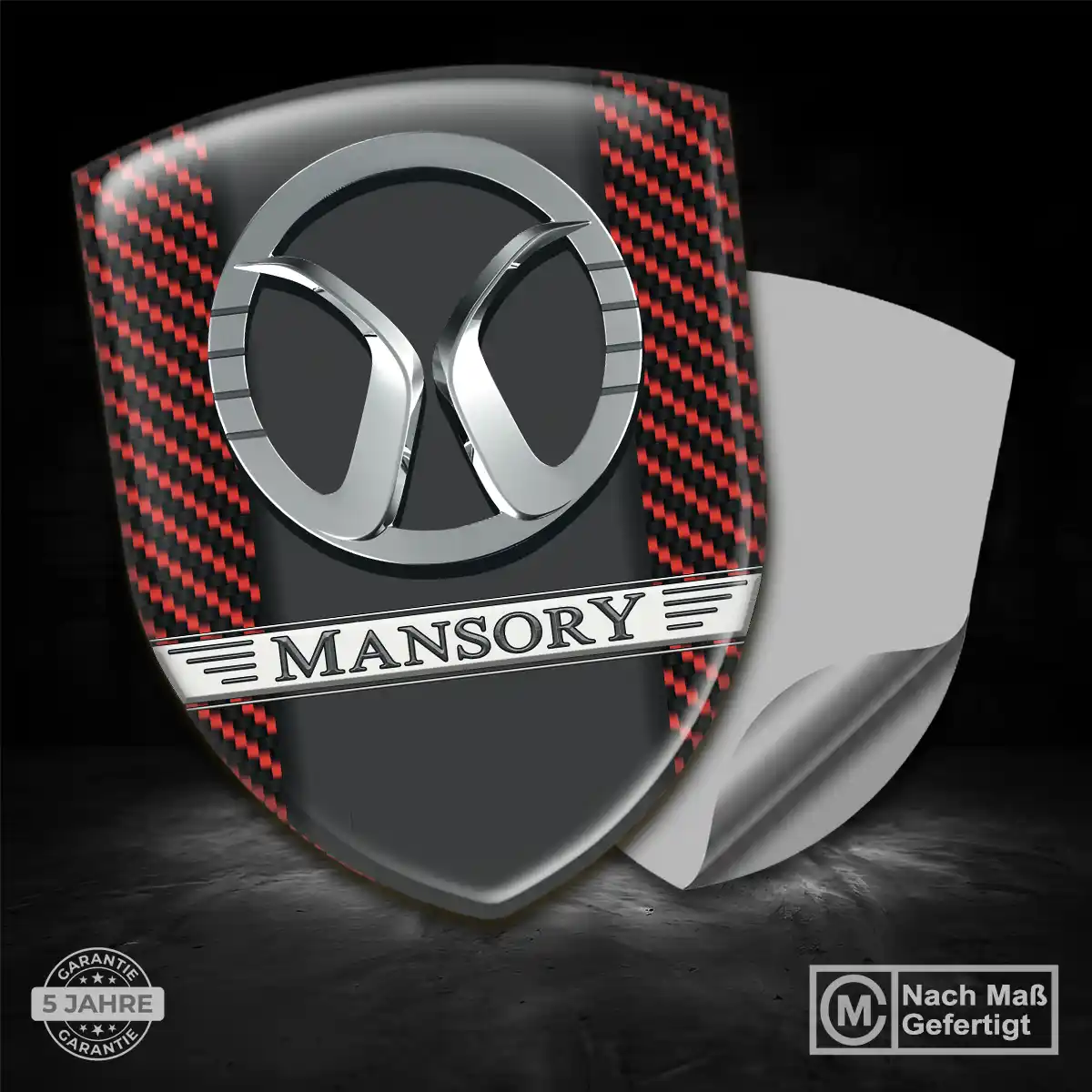 Mansory Aufkleber 3D Gel Embleme Auto Hochwertiges Harz