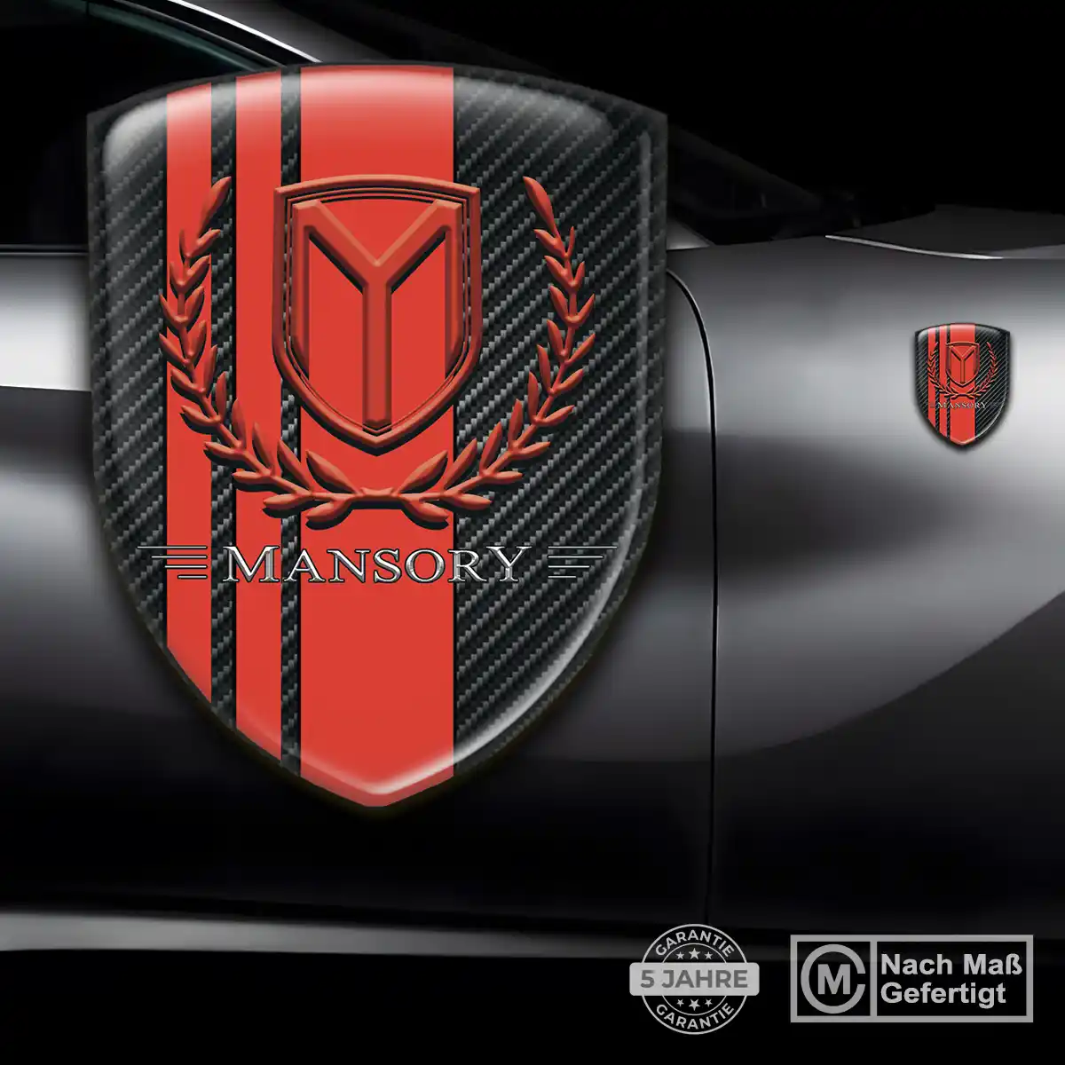 Mansory Aufkleber 3D Gel Embleme Auto Interieurdesign