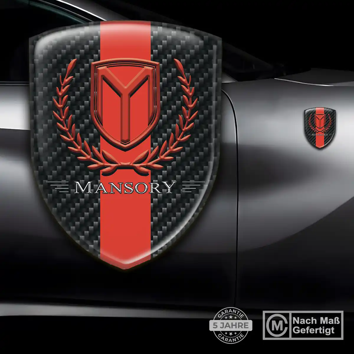 Mansory Aufkleber 3D Gel Embleme Auto Premiumqualität