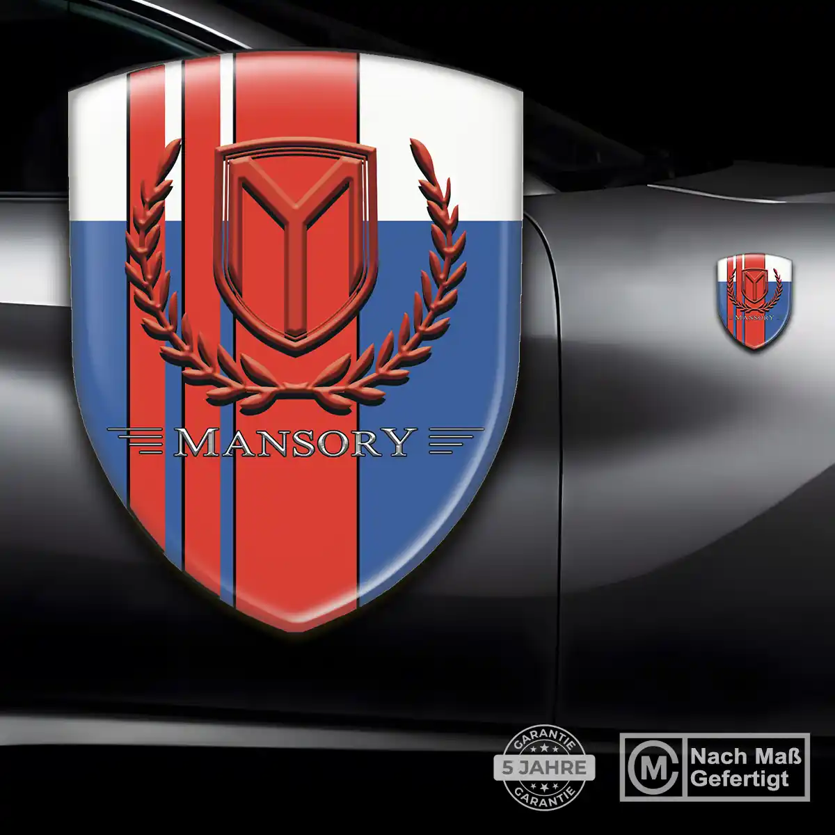 Mansory Aufkleber 3D Gel Embleme Auto Stilvolles Design