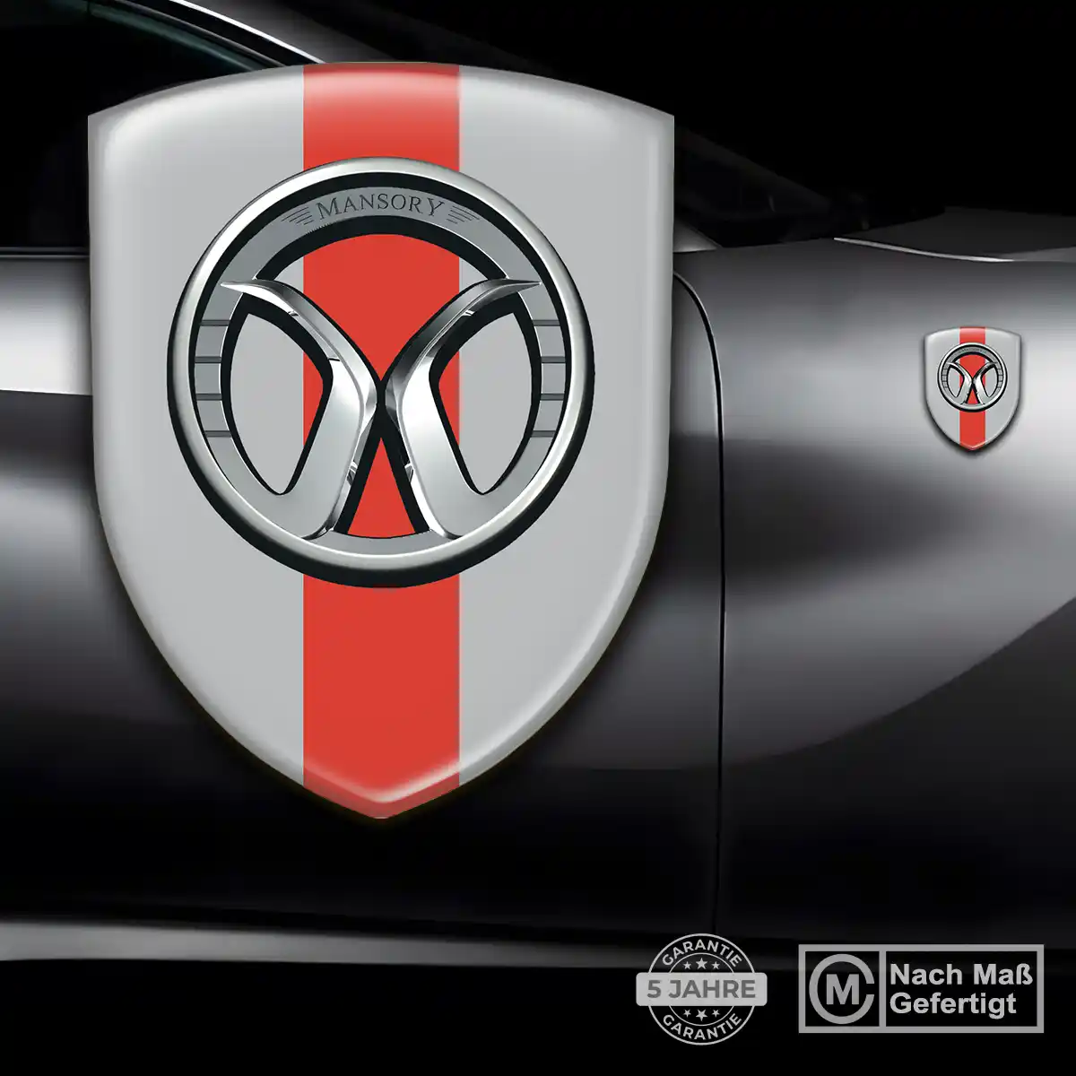 Mansory Aufkleber 3D Gel Embleme Edles Design