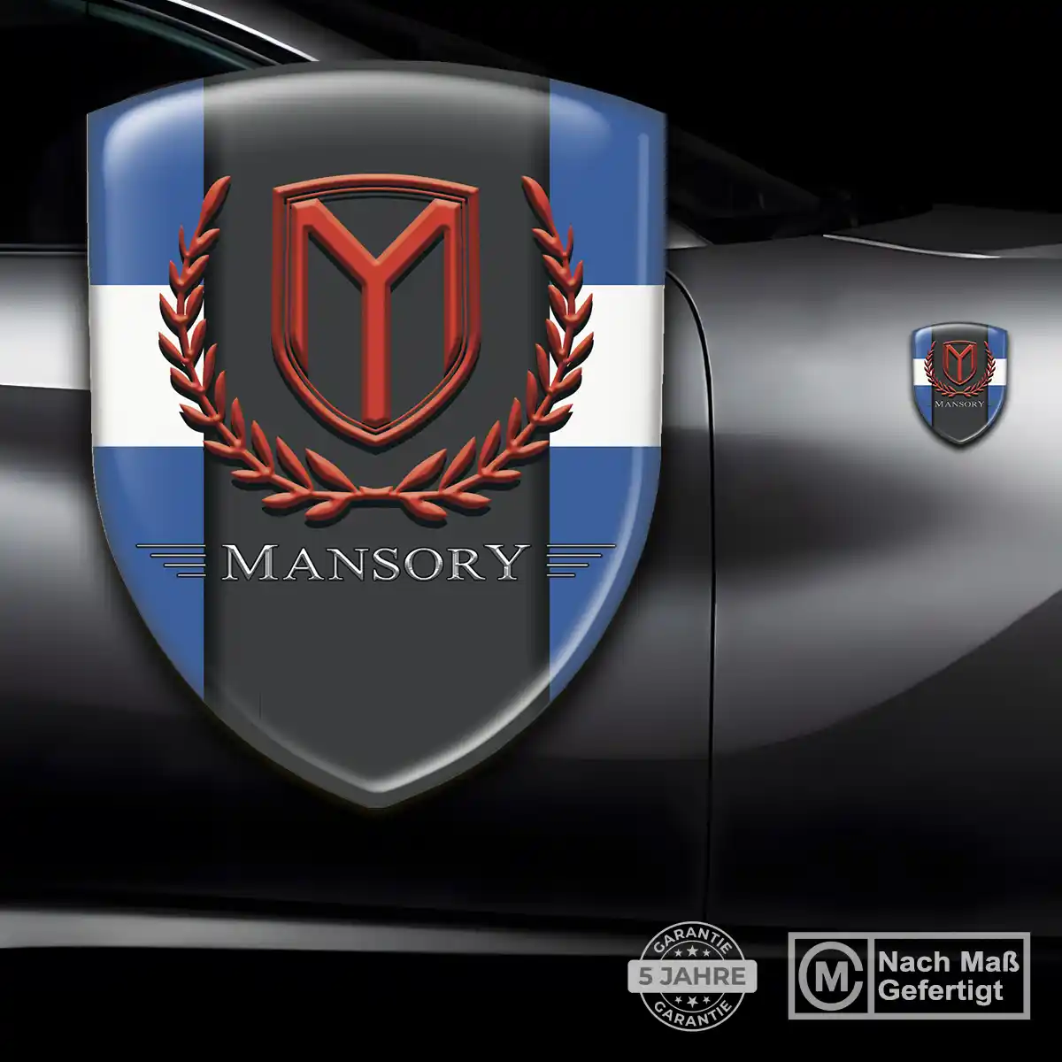 Mansory Aufkleber 3D Gel Embleme Elegantes Design