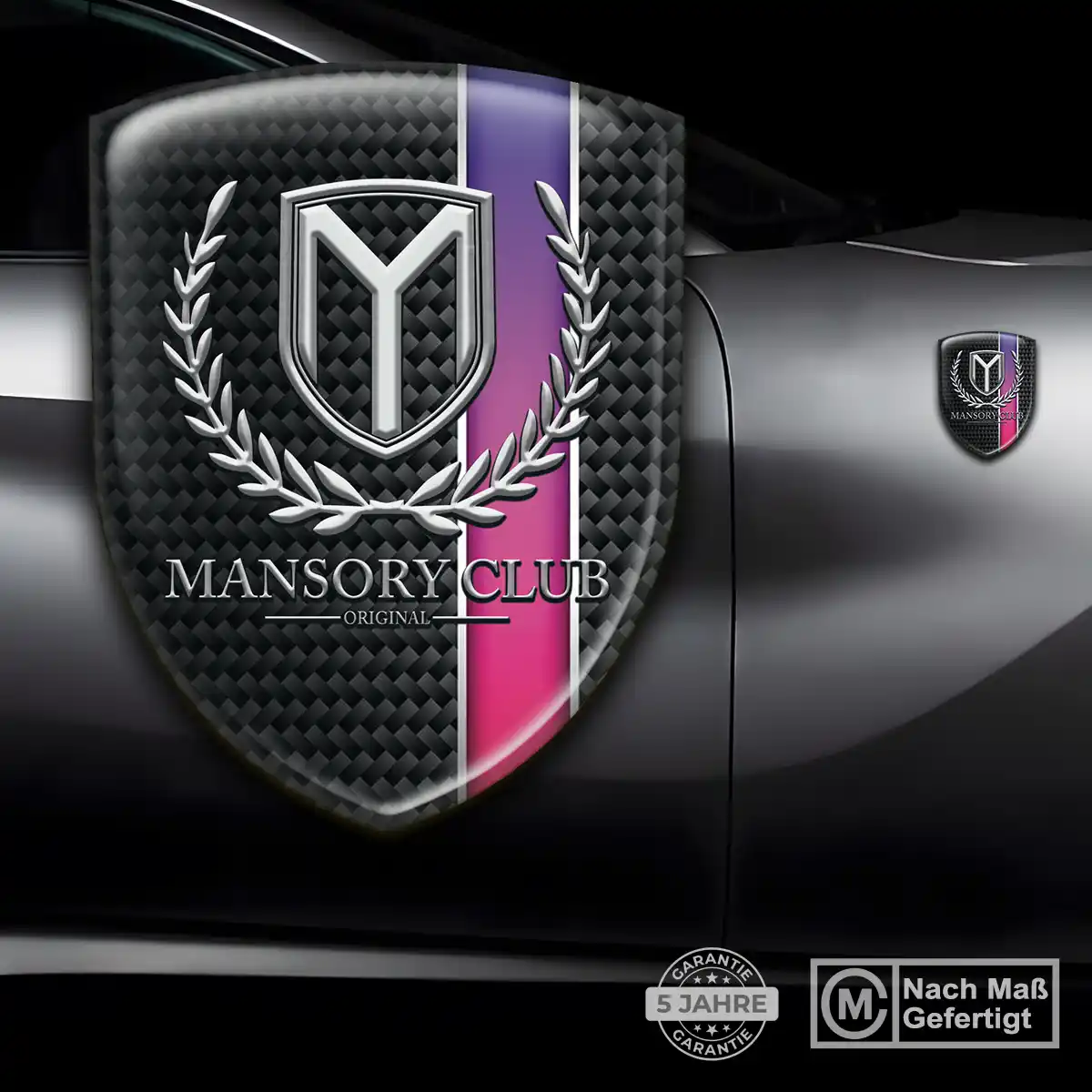 Mansory Aufkleber 3D Gel Embleme Markenedition