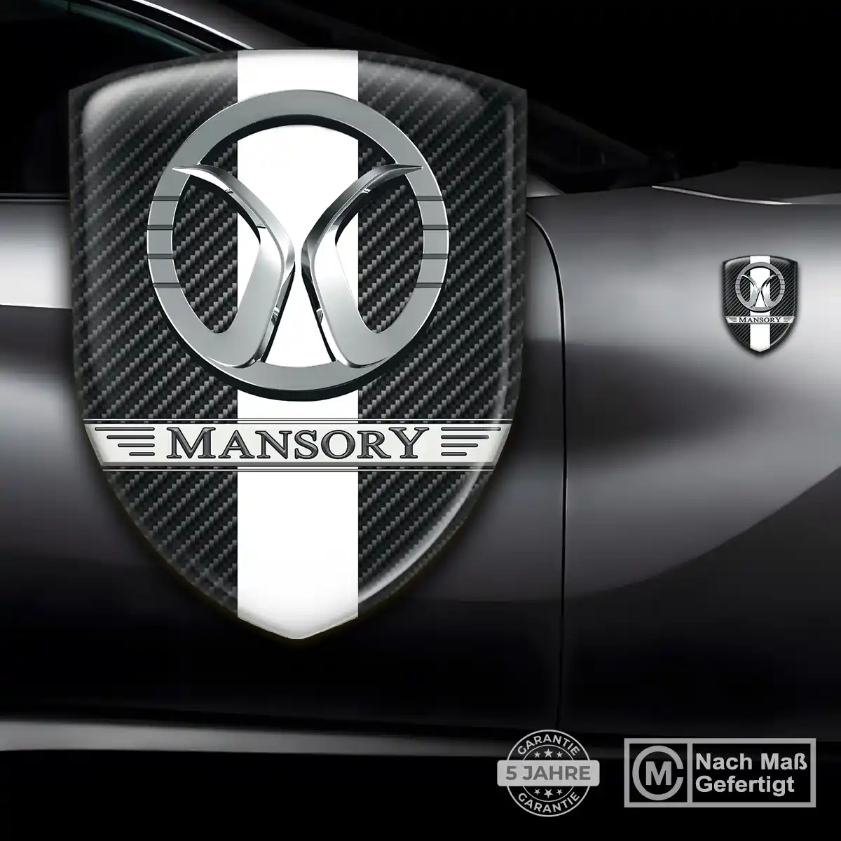 Mansory Aufkleber 3D Gel Silikon Auto Markenedition
