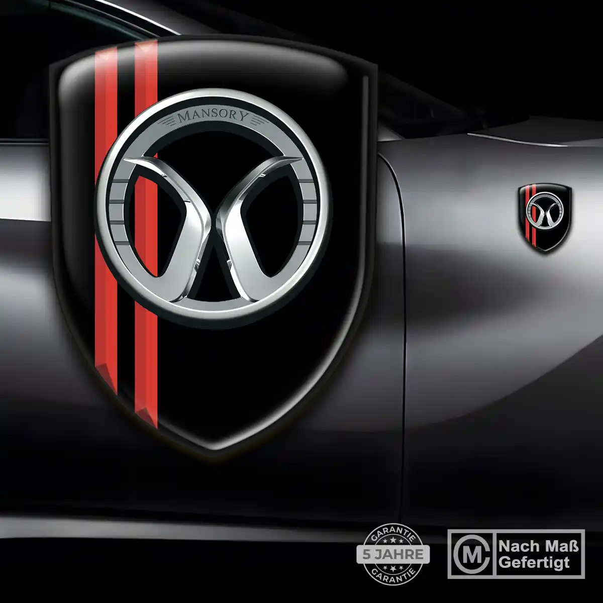 Mansory Aufkleber 3D Gel Wappen Auto Exterieurdesign