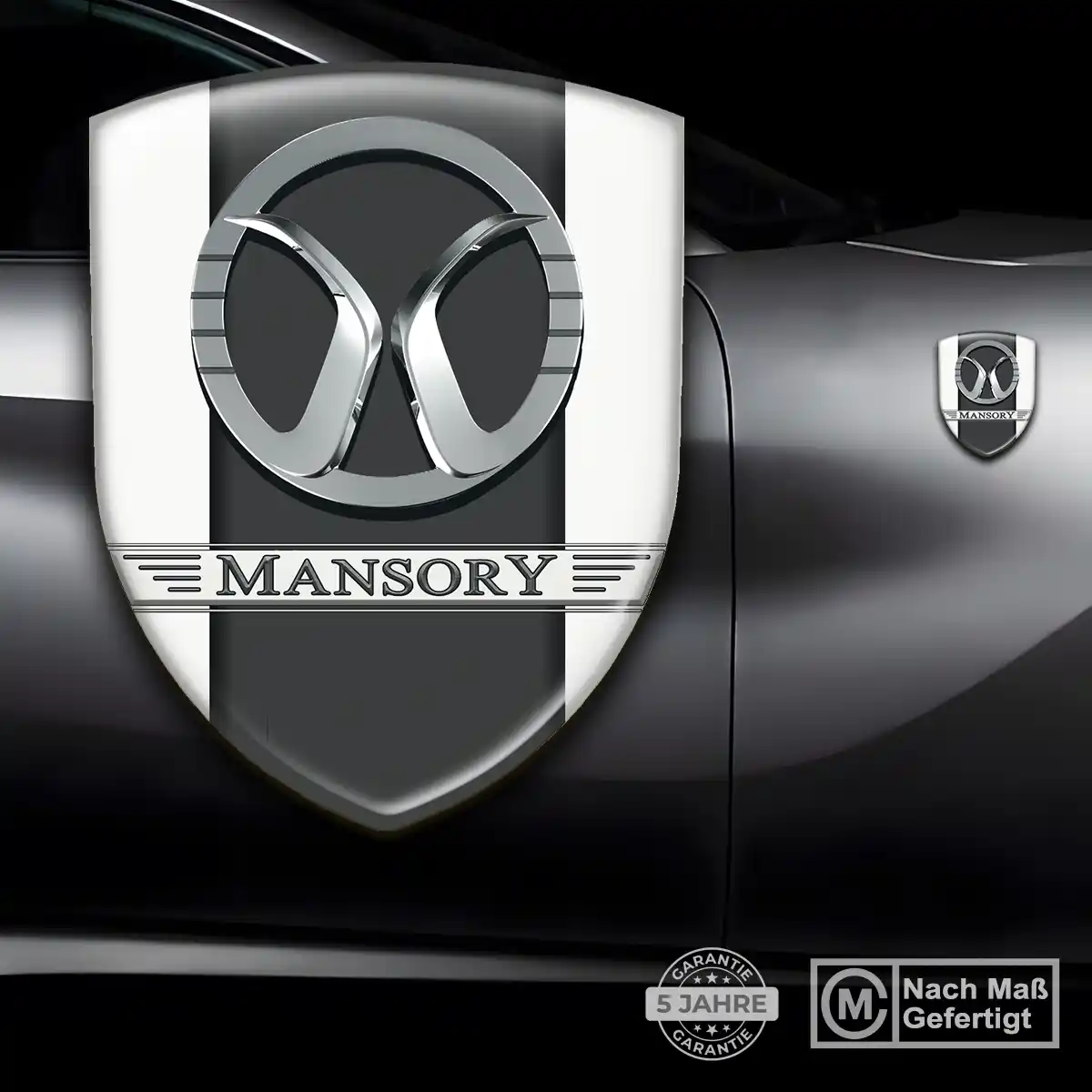 Mansory Aufkleber 3D Gel Wappen Auto Limitierte Auflage