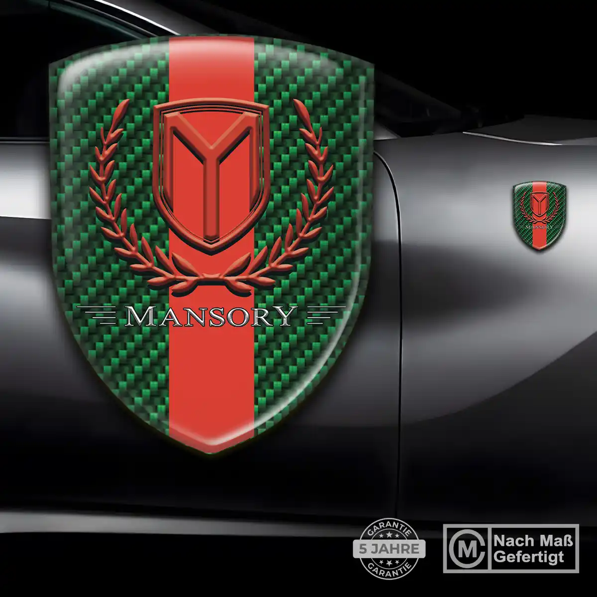 Mansory Aufkleber 3D Gel Wappen Auto Luxus-Edition