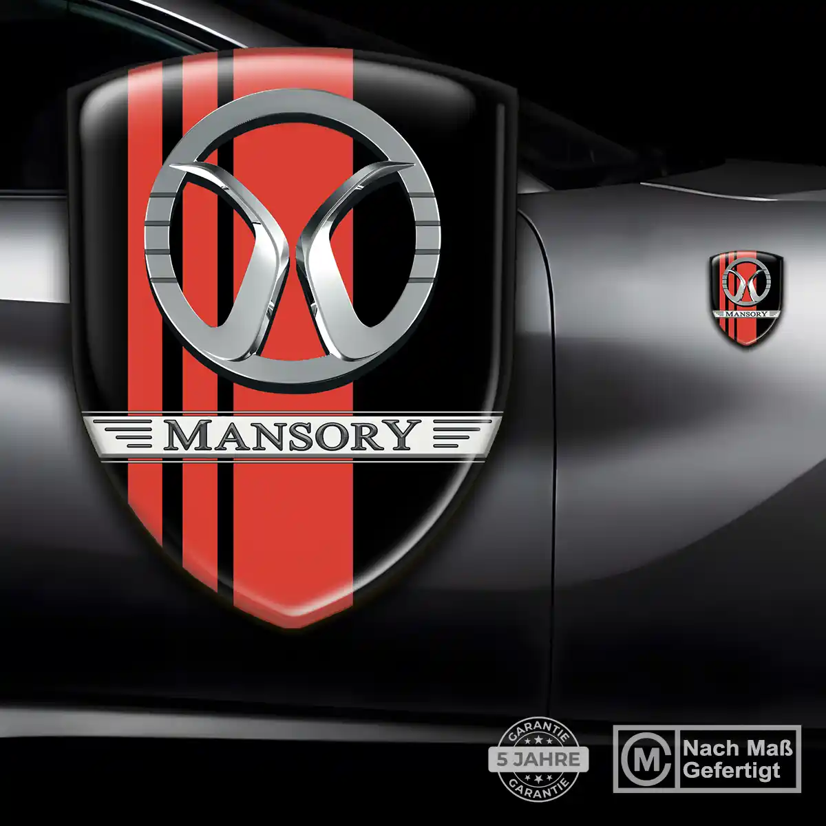 Mansory Aufkleber 3D Gel Wappen Auto Premiumqualität