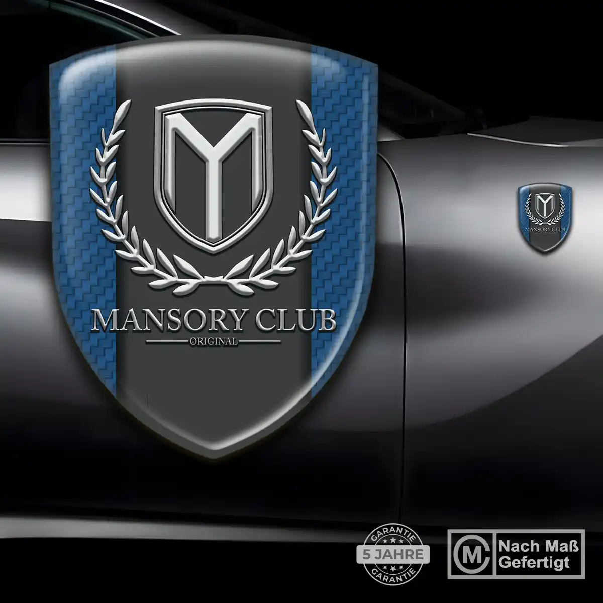 Mansory Aufkleber 3D Gel Wappen Auto Stilvolles Design