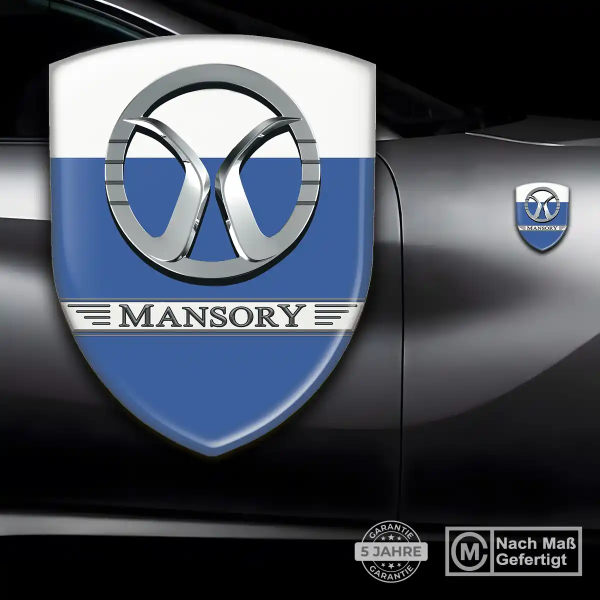 Mansory Aufkleber 3D Gel Wappen Hohe Qualität