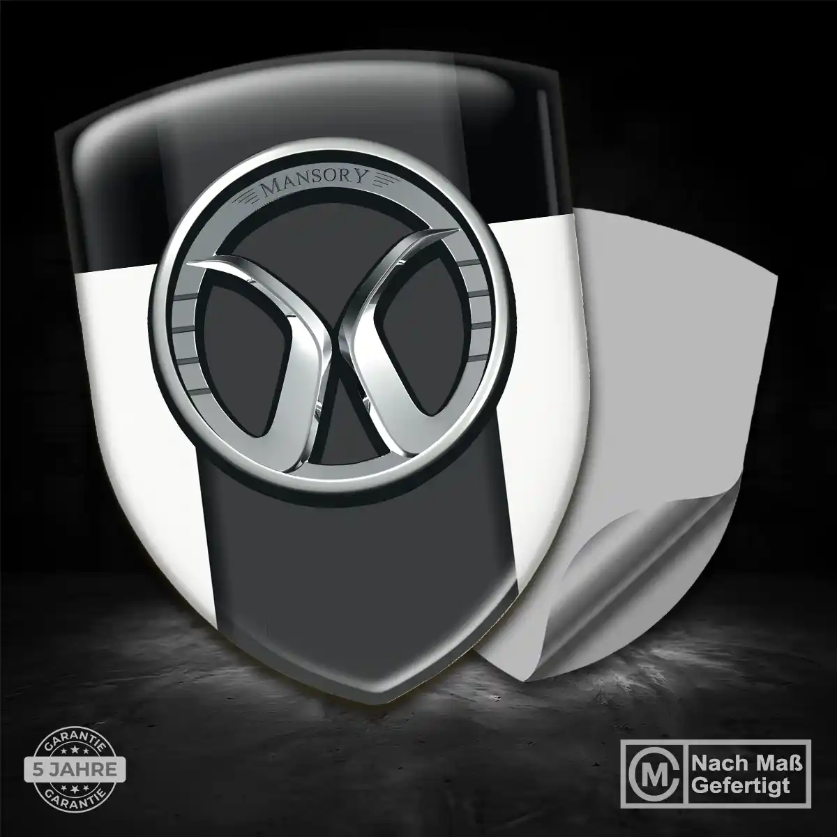 Mansory Aufkleber 3D Gel Wappen Interieurdesign