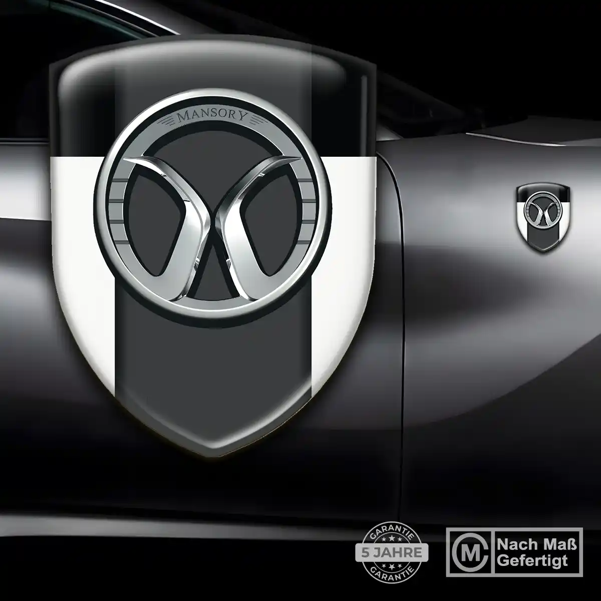 Mansory Aufkleber 3D Gel Wappen Interieurdesign