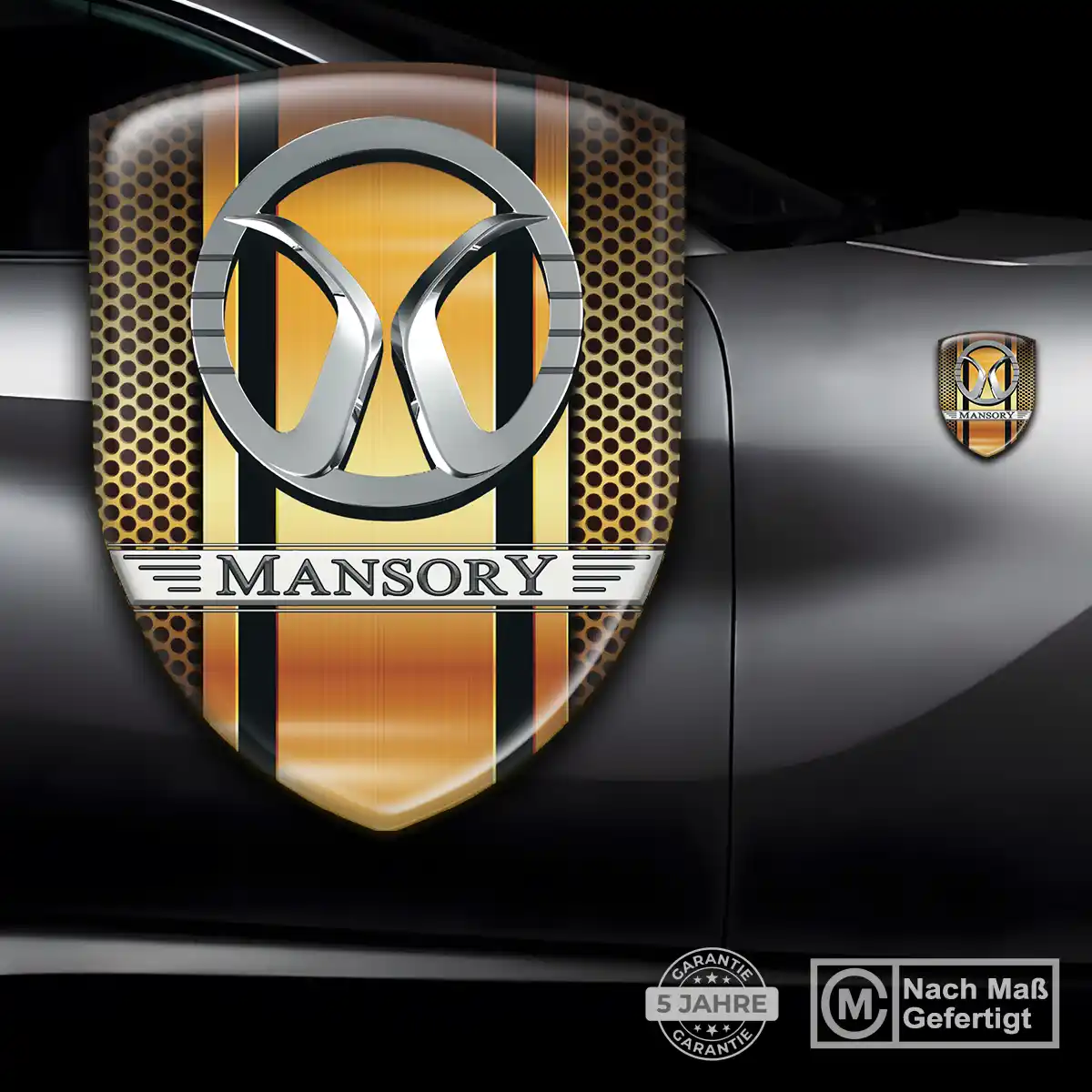 Mansory Aufkleber 3D Gel Wappen Limitierte Auflage