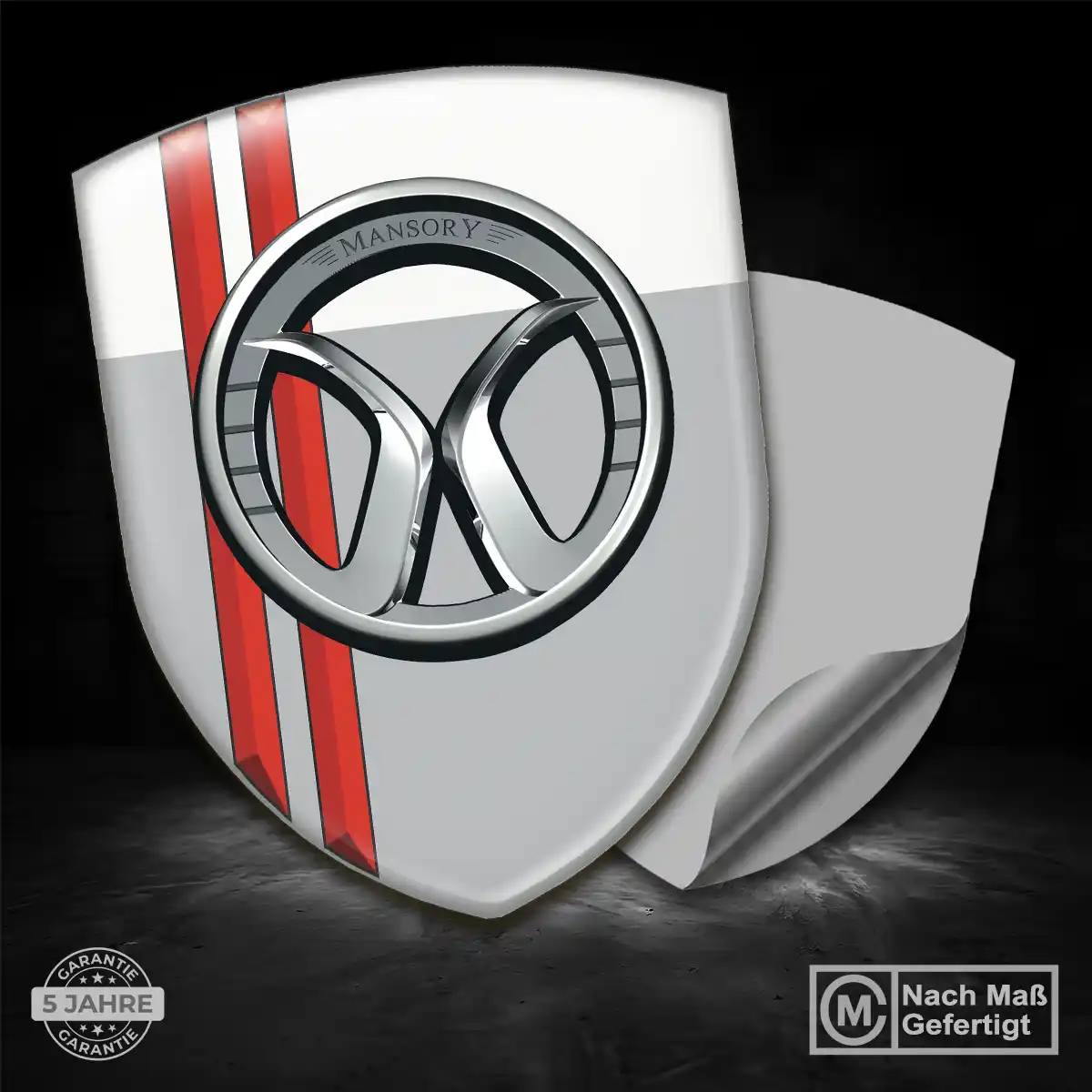 Mansory Aufkleber 3D Gel Wappen Luxus-Edition