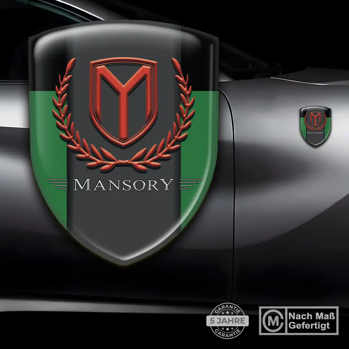 Mansory Aufkleber 3D Gel Wappen Premium-Edition