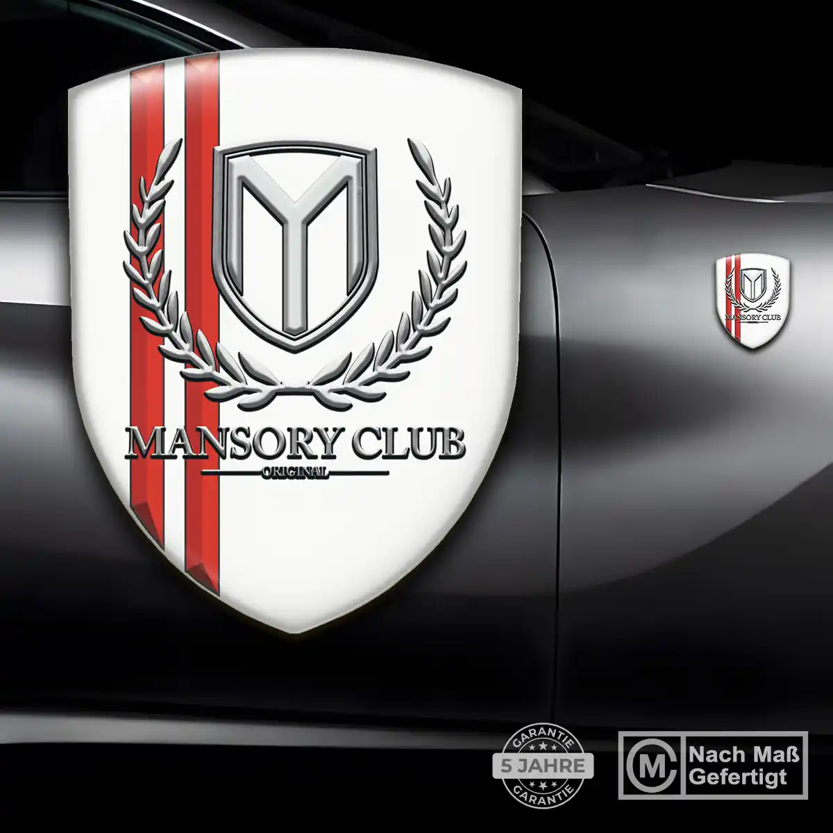 Mansory Aufkleber 3D Gel Wappen Premiumqualität