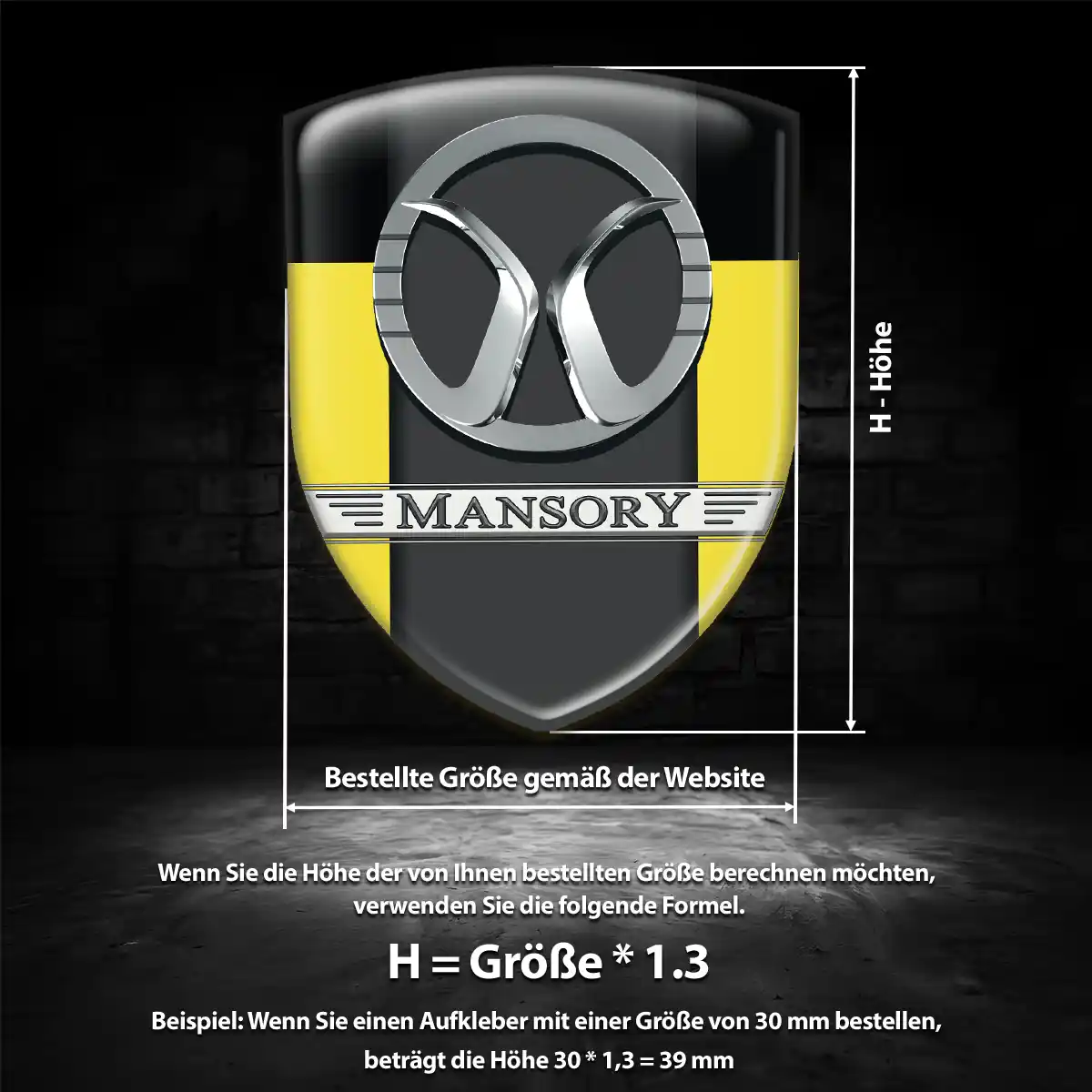 Mansory Aufkleber Auto Edles Design