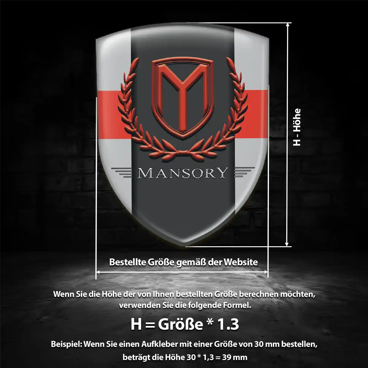 Mansory Aufkleber Auto Premiumqualität