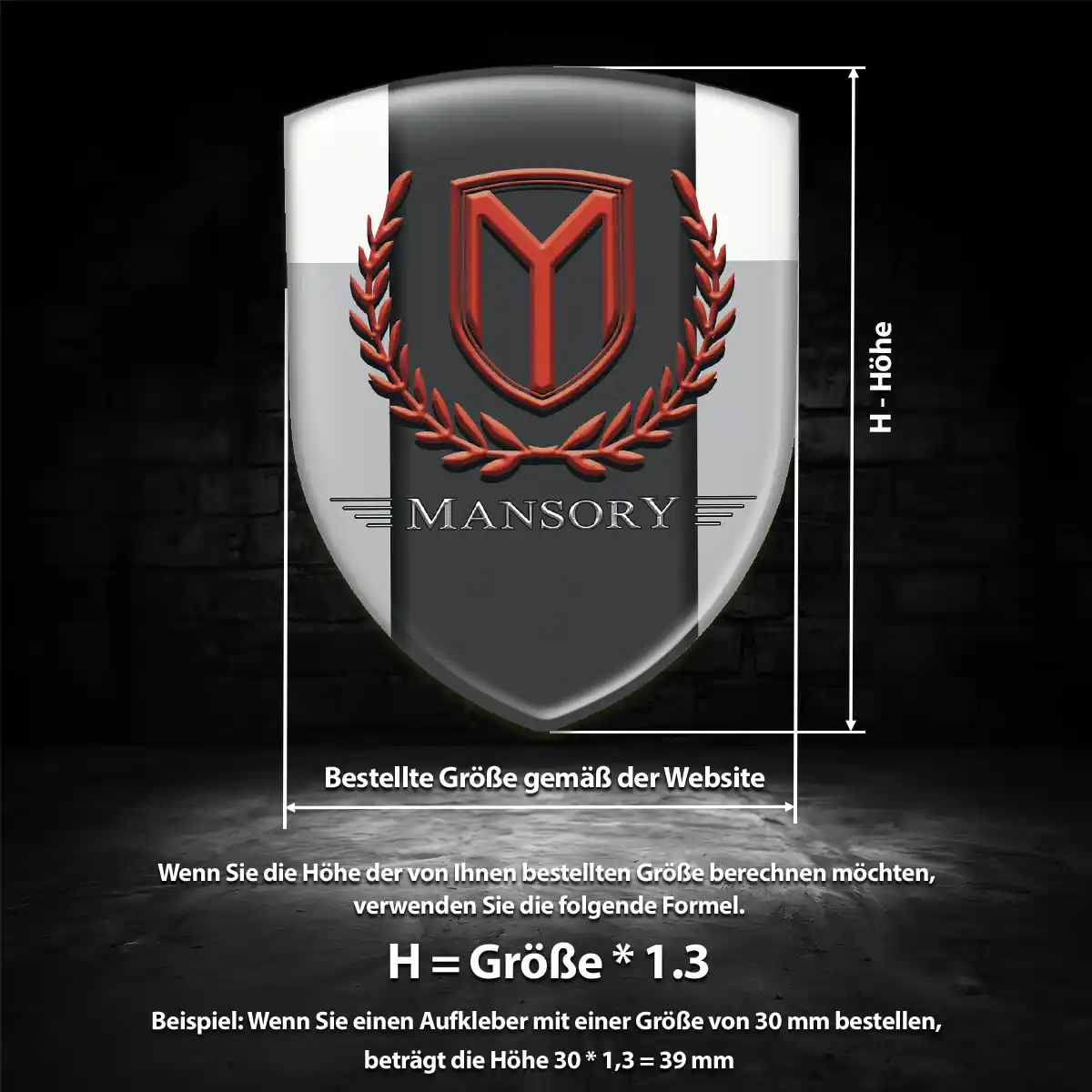 Mansory Aufkleber Auto Stilvolles Design