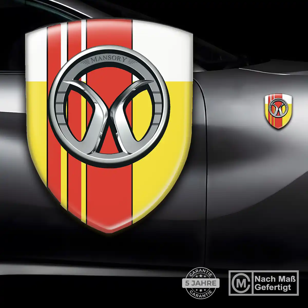Mansory Aufkleber Emblem Elegantes Design