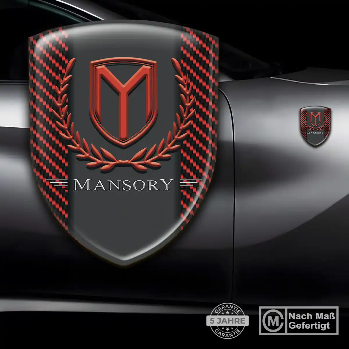 Mansory Aufkleber Emblem Interieurdesign