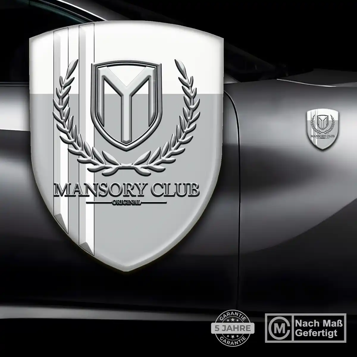 Mansory Aufkleber Emblem Tuningfahrzeug