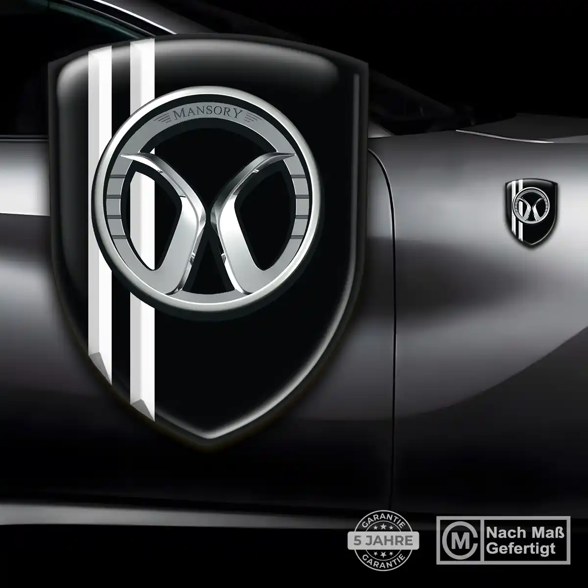 Mansory Aufkleber Emblem Wappen Auto Elegantes Design