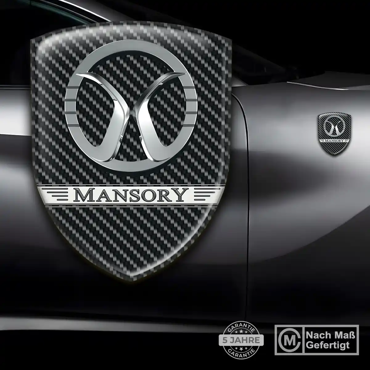 Mansory Aufkleber Emblem Wappen Auto Interieurdesign