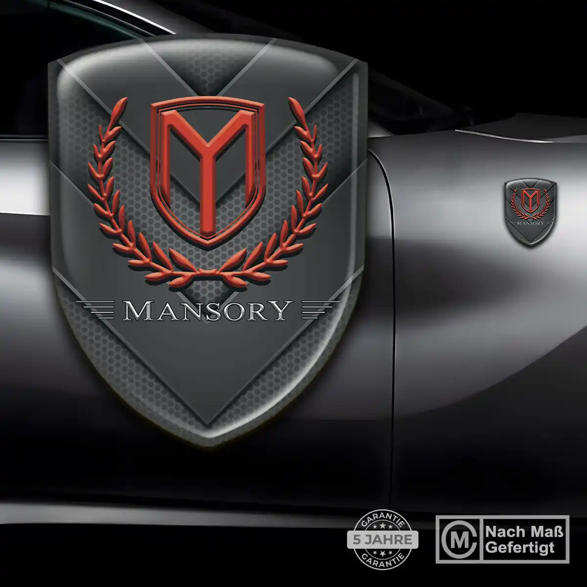 Mansory Aufkleber Emblem Wappen Auto Premiumqualität