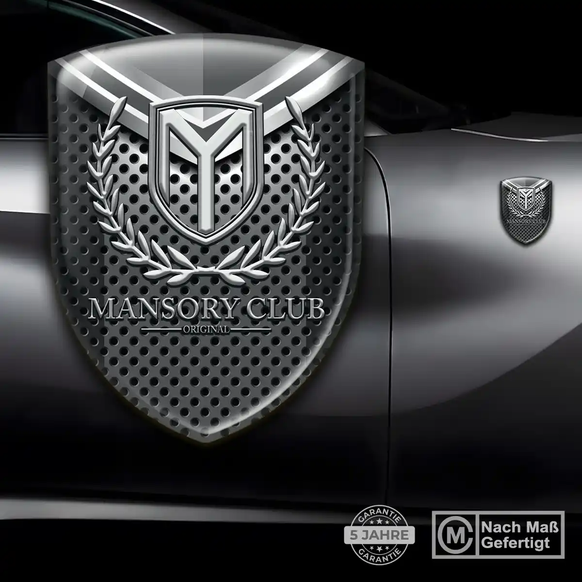 Mansory Aufkleber Emblem Wappen Interieurdesign