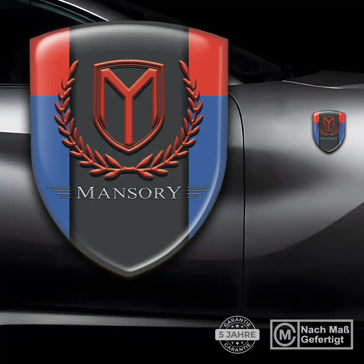 Mansory Aufkleber Emblem Wappen Premium-Edition