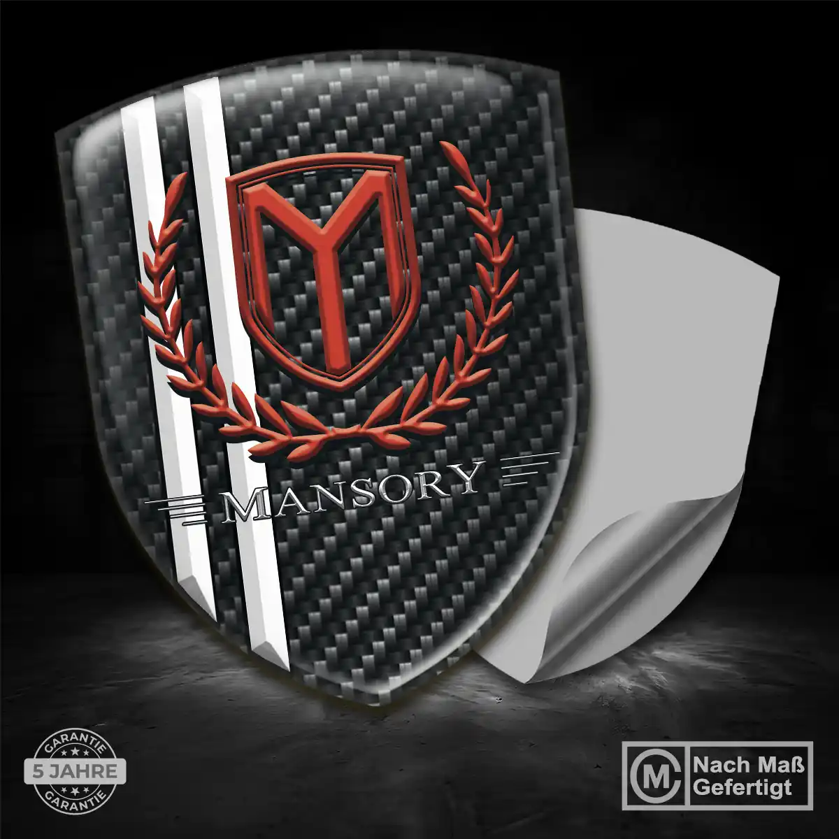 Mansory Aufkleber Embleme Silikon Auto Hochwertiges Harz