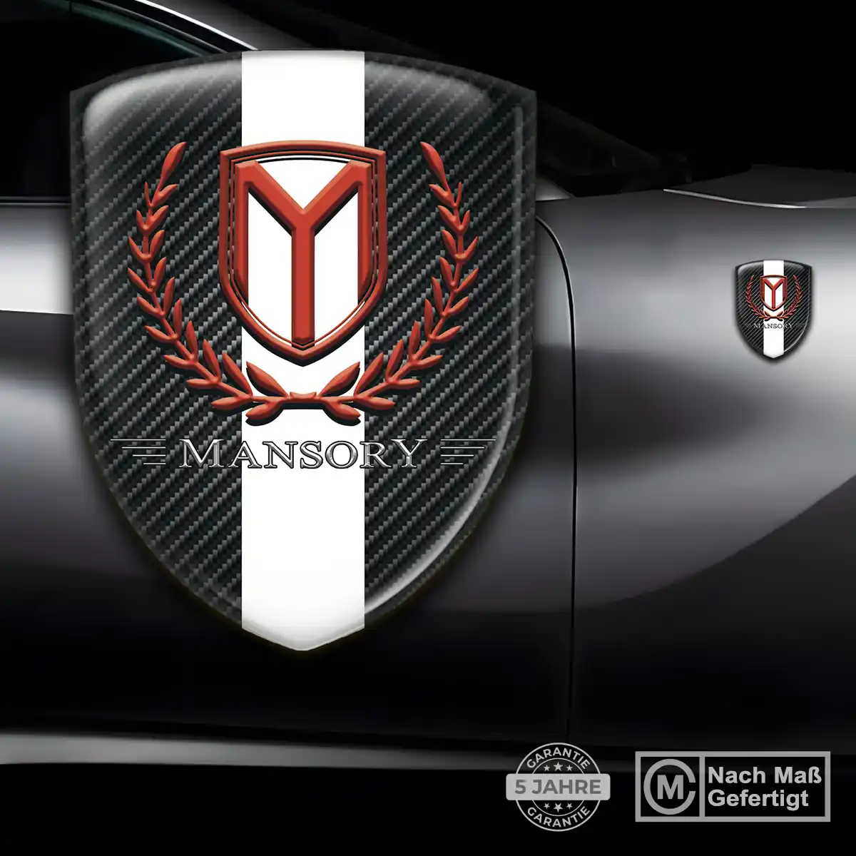 Mansory Aufkleber Embleme Silikon Auto Markenedition