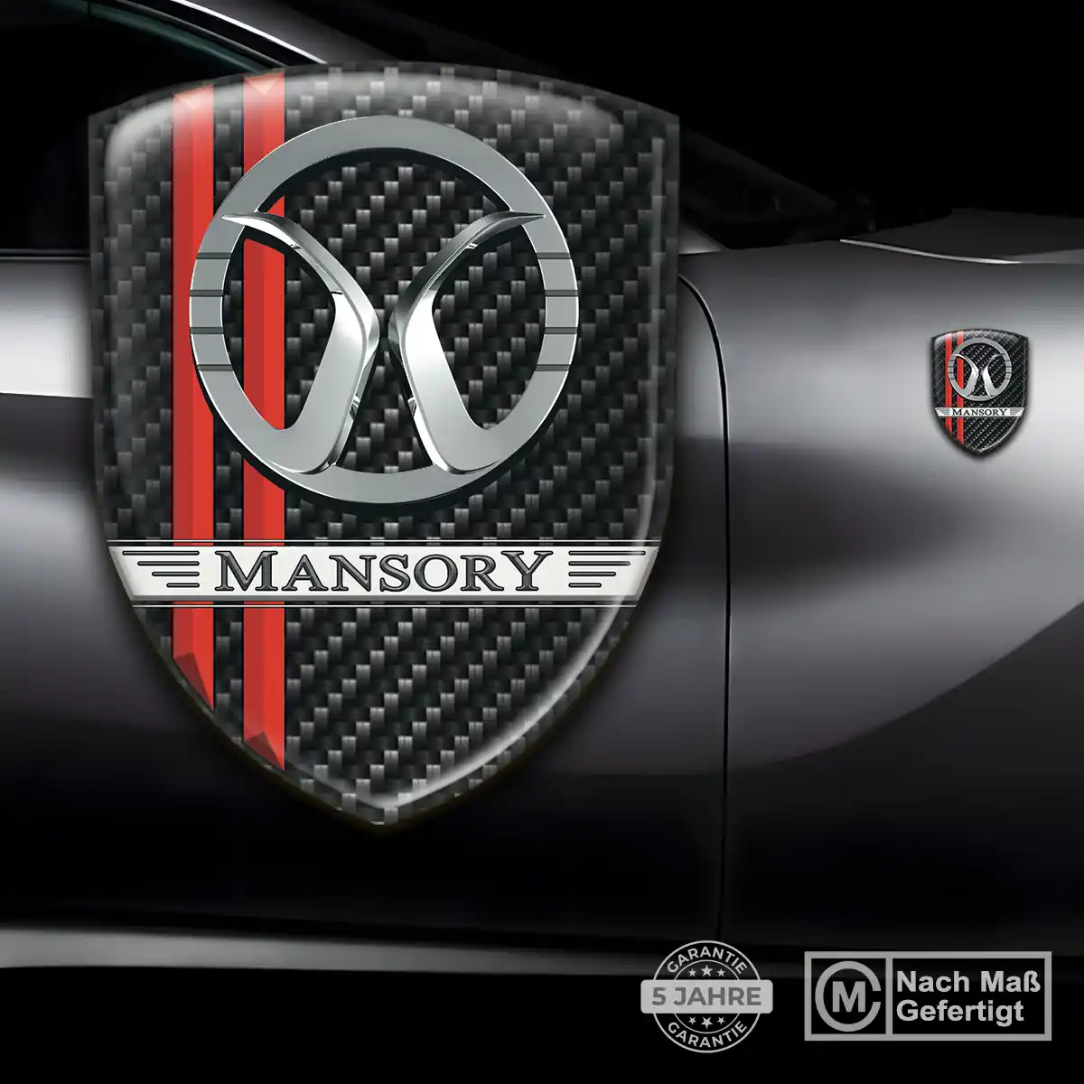 Mansory Aufkleber Embleme Silikon Auto Premium-Edition