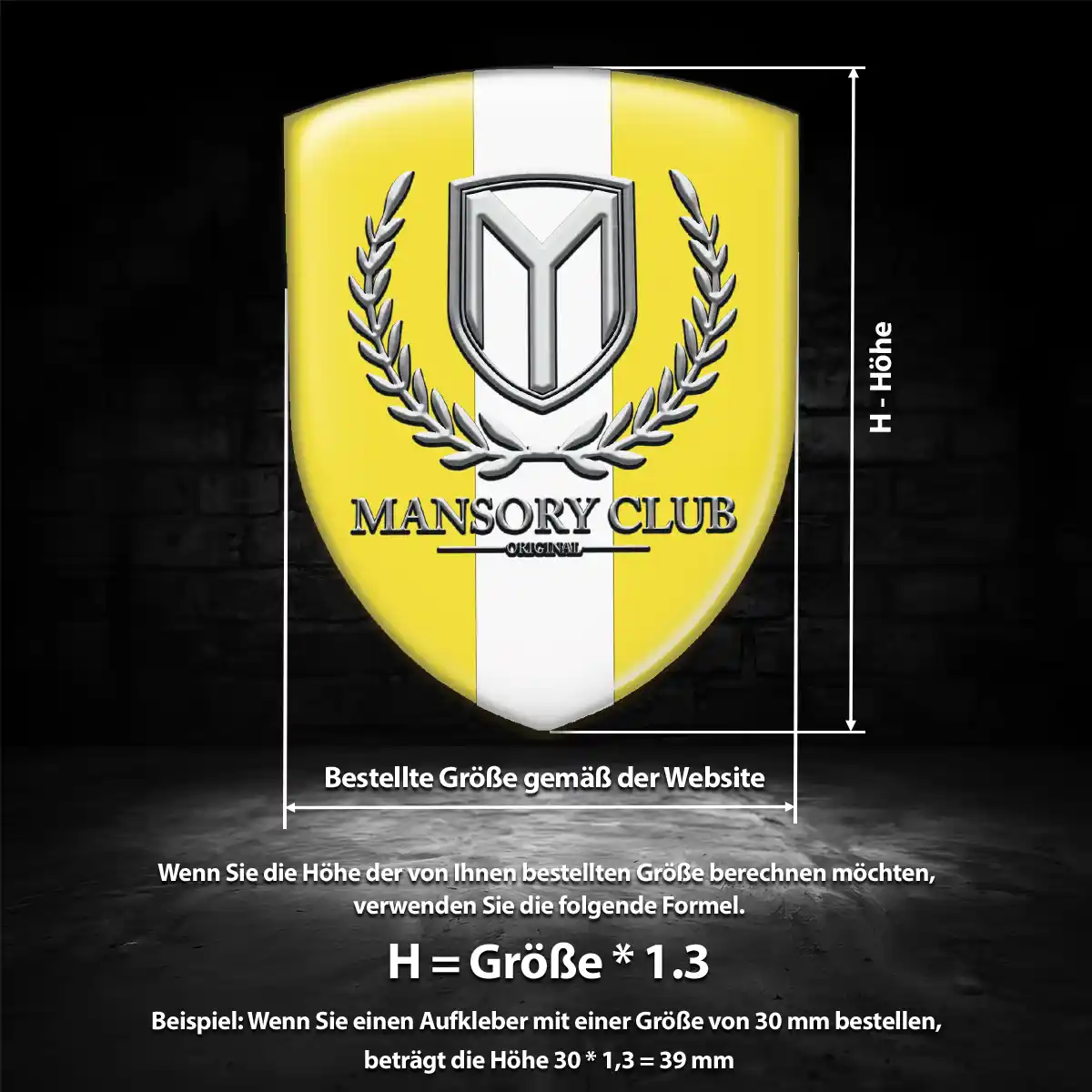 Mansory Aufkleber Embleme Silikon Auto Premiumqualität
