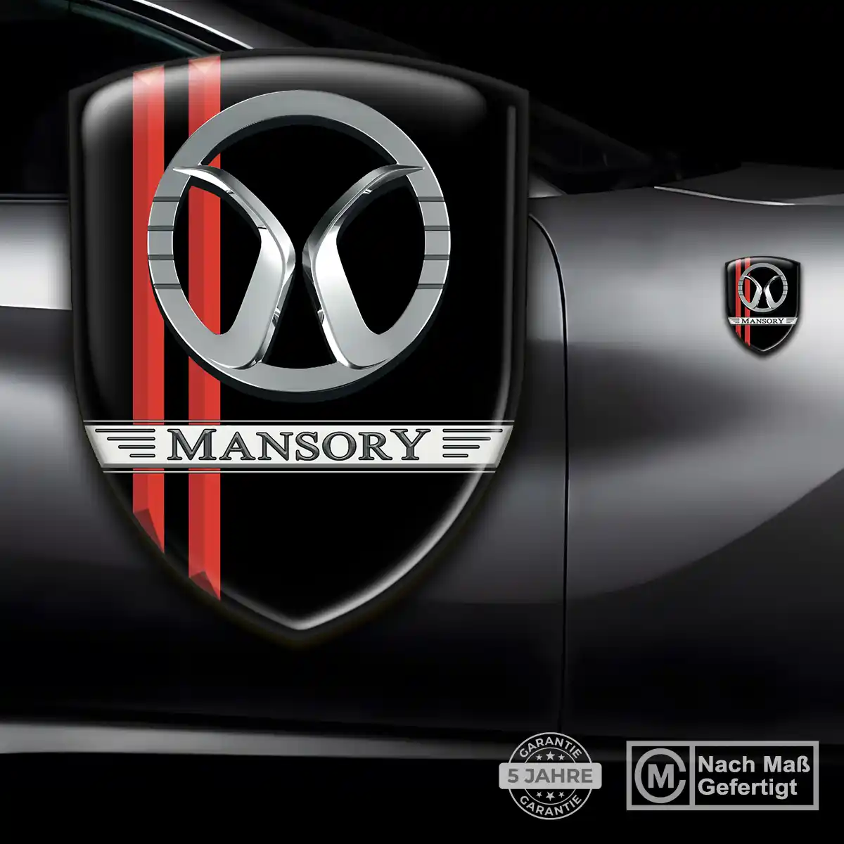 Mansory Aufkleber Embleme Silikon Auto Tuningfahrzeug