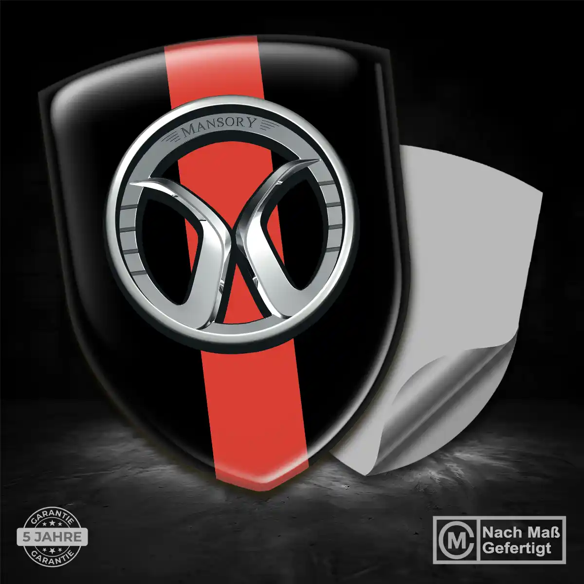 Mansory Aufkleber Embleme Silikon Elegantes Design