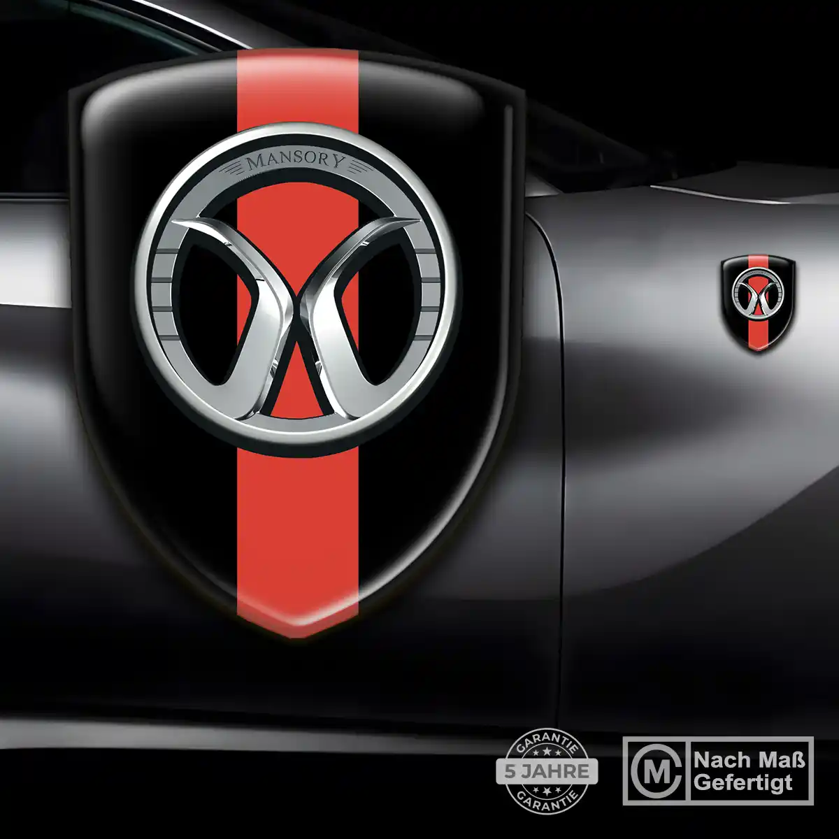 Mansory Aufkleber Embleme Silikon Elegantes Design