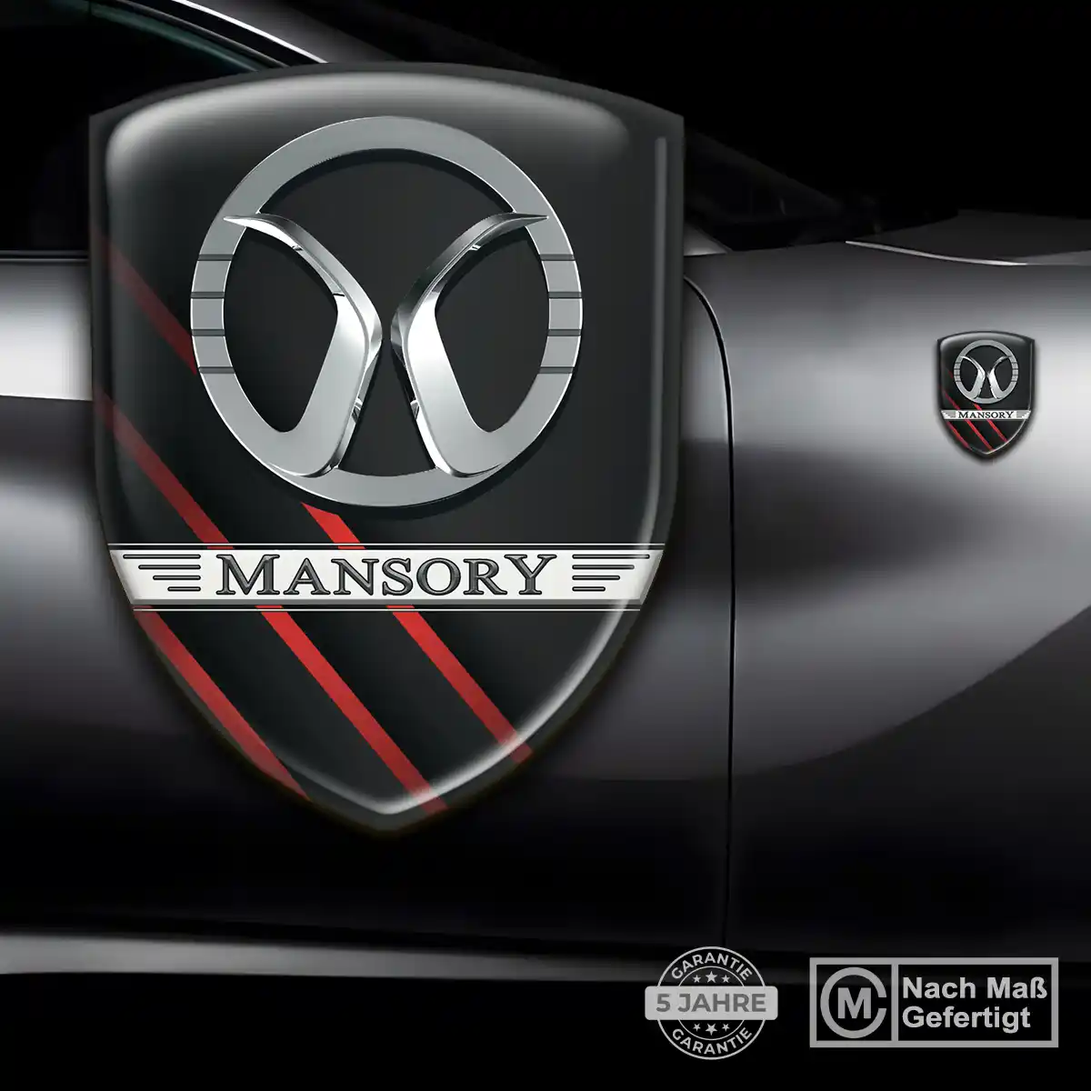 Mansory Aufkleber Embleme Silikon Markenedition