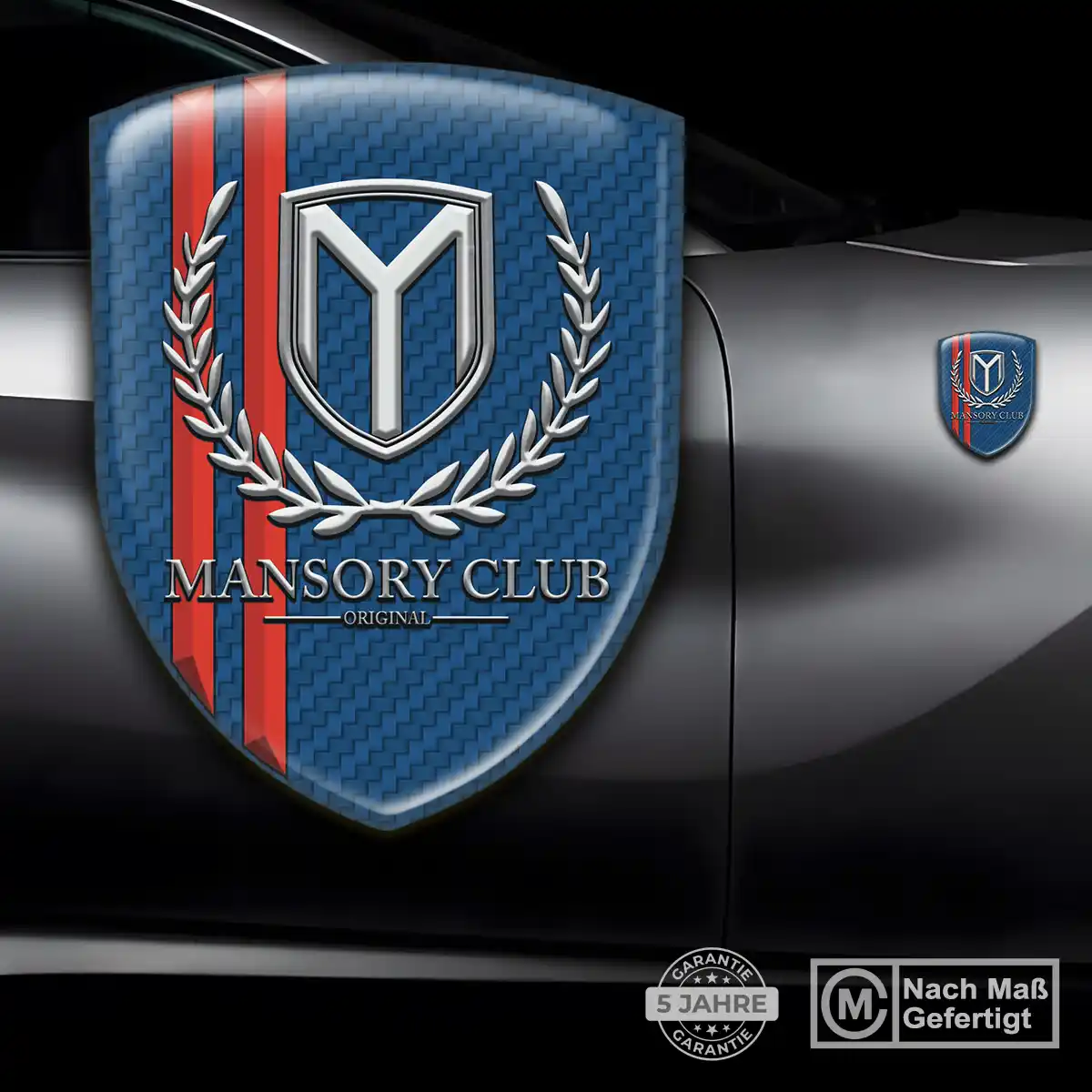 Mansory Aufkleber Embleme Silikon Tuningfahrzeug