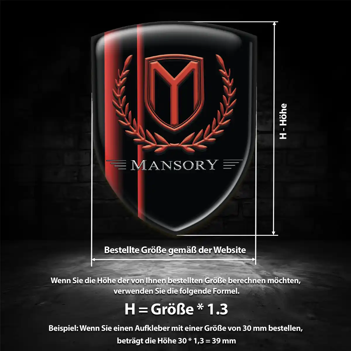 Mansory Aufkleber Exterieurdesign
