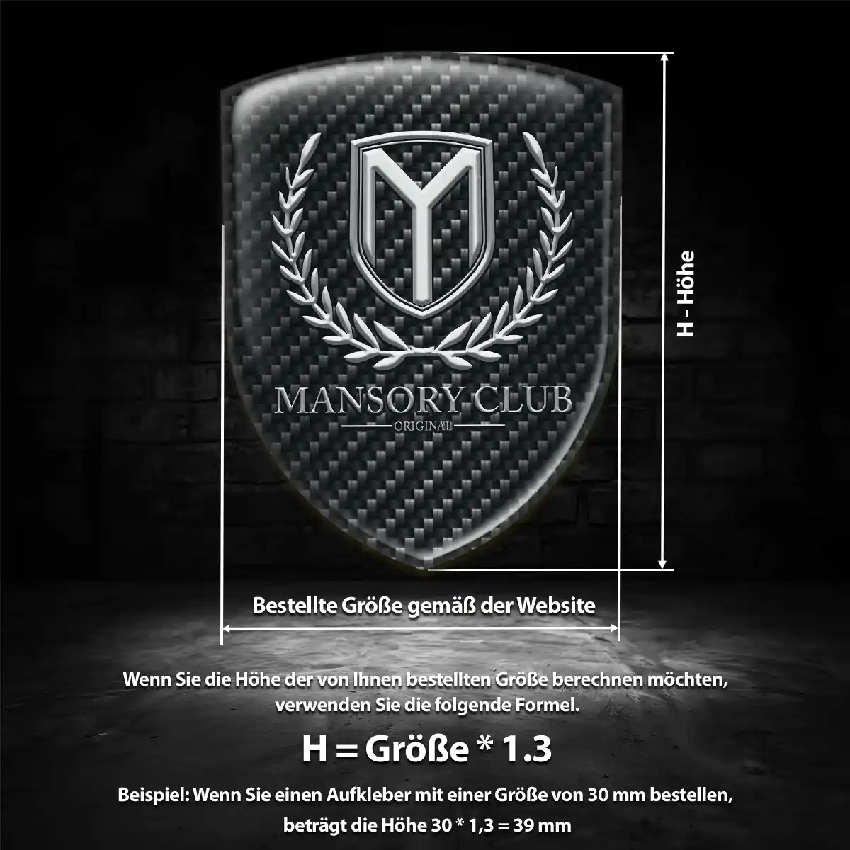 Mansory Aufkleber Hohe Qualität