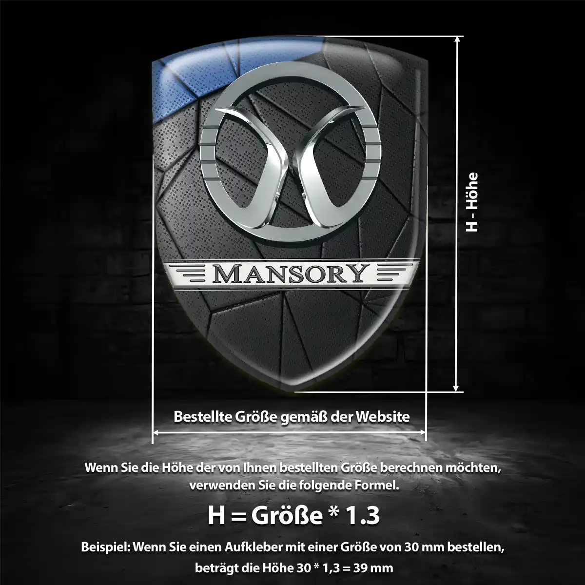 Mansory Aufkleber Interieurdesign