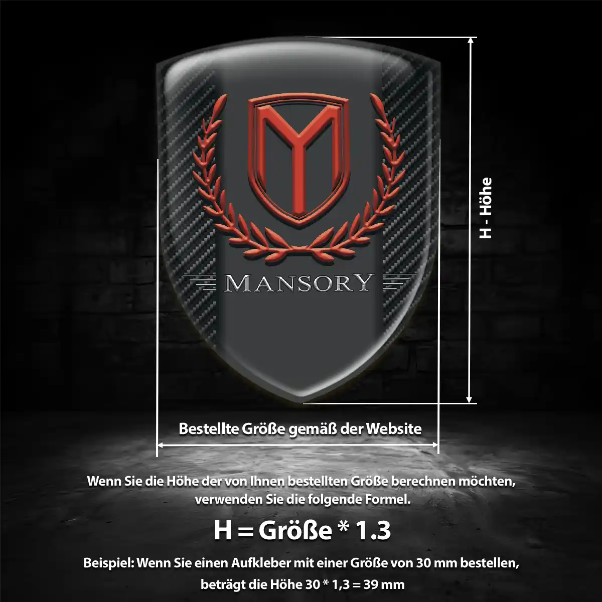 Mansory Aufkleber Markenedition