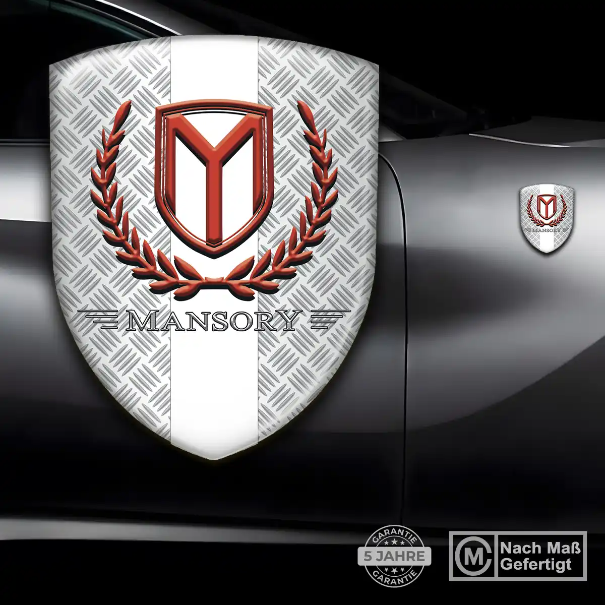 Mansory Aufkleber Silikon Embleme Auto Elegantes Design