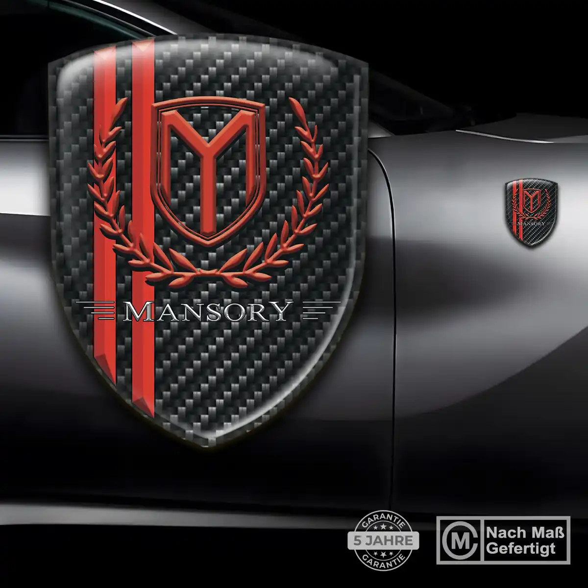 Mansory Aufkleber Silikon Embleme Auto Premium-Edition