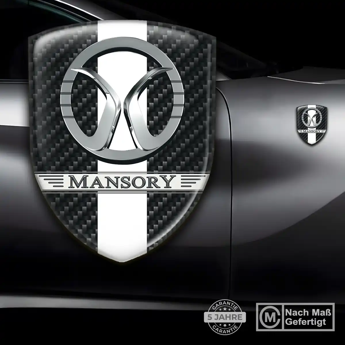 Mansory Aufkleber Silikon Embleme Edles Design